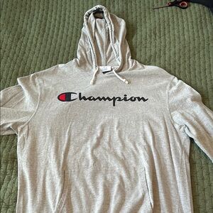 Champion Light Gray Pullover Hoodie